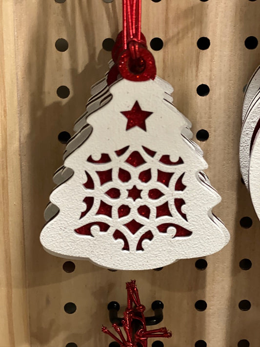 Tree with Snowflake Ornament