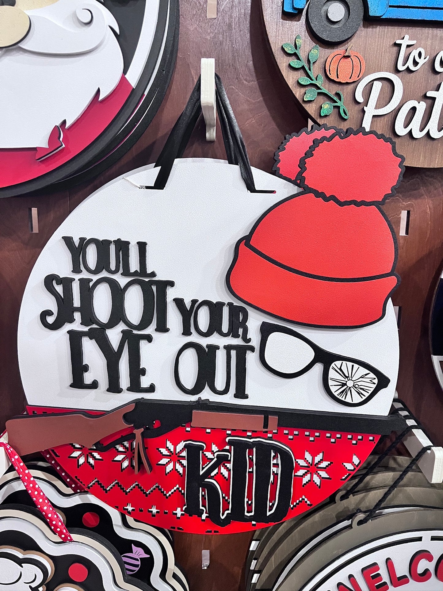 You'll Shoot Your Eye Out Kid Door Hanger