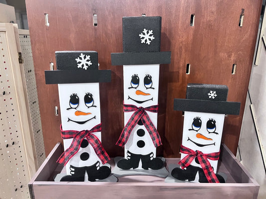 Snowman Shelf Sitter  SET