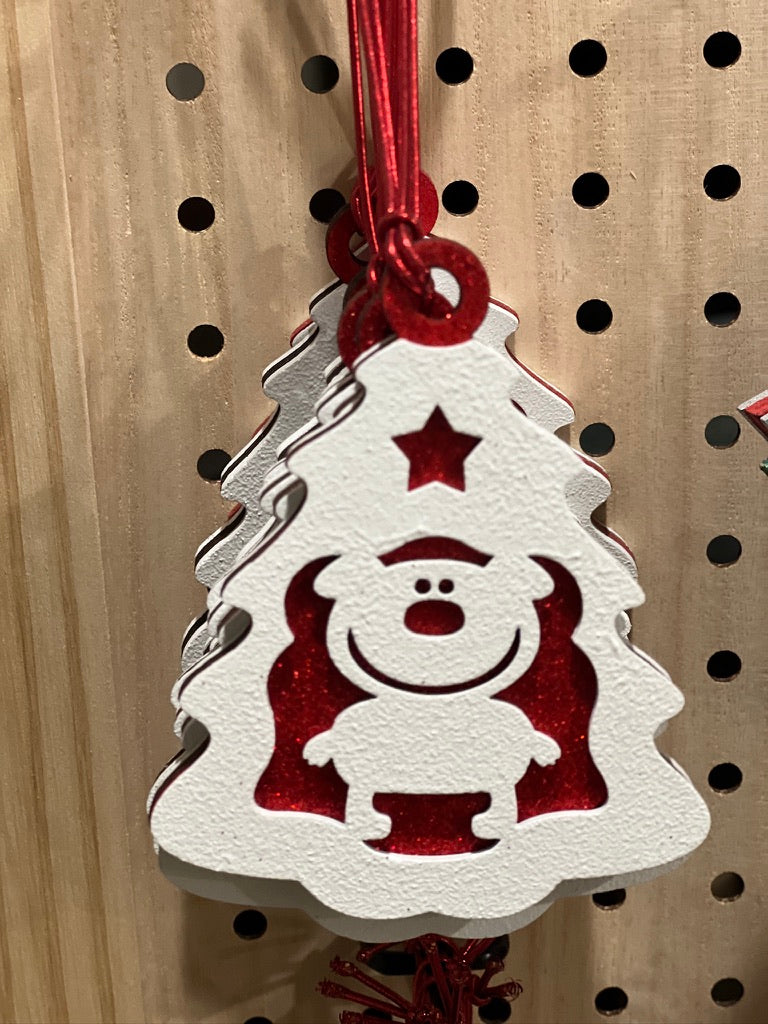 Tree with Bear Ornament