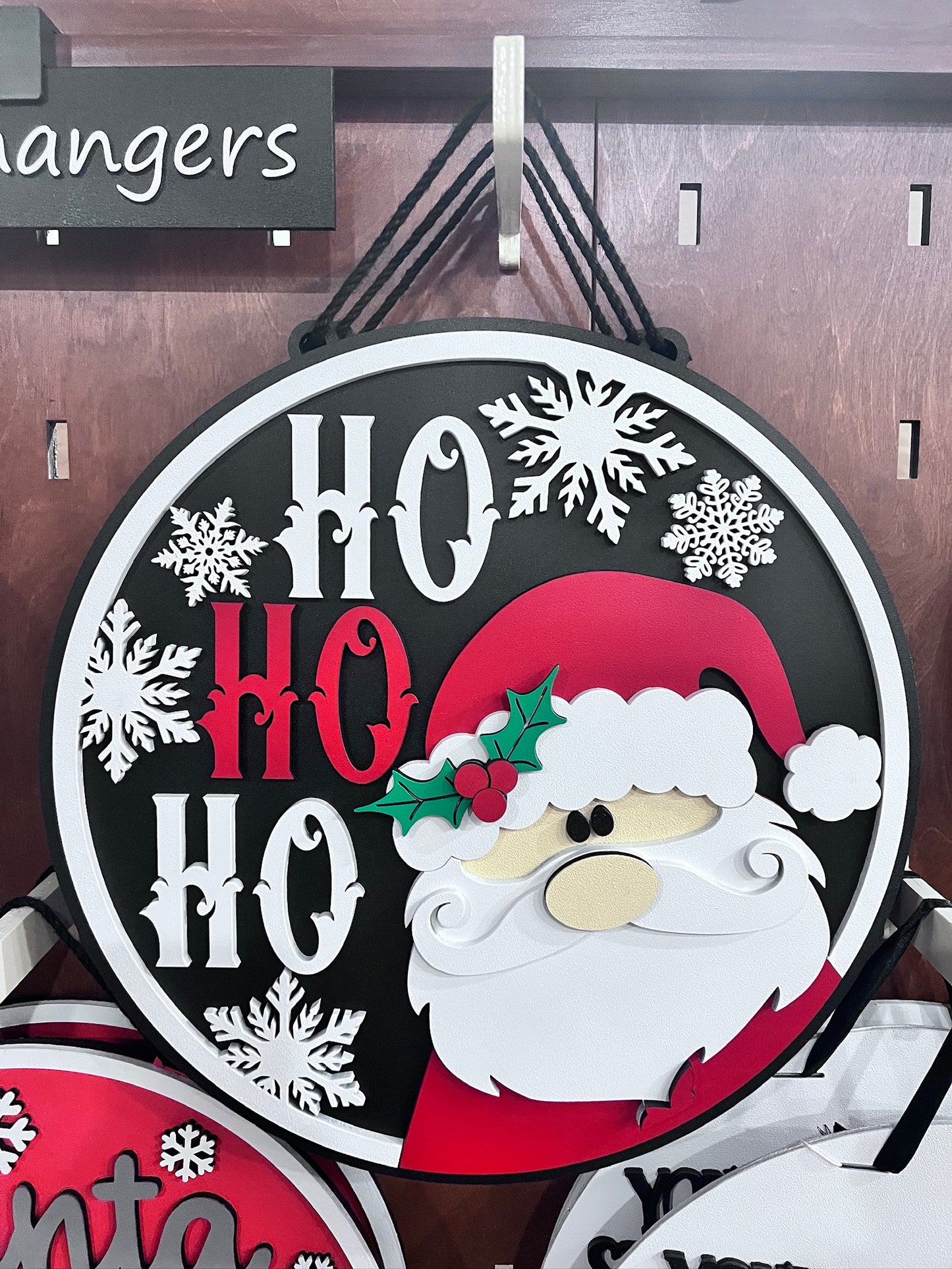 Ho Ho Ho Santa Door Hanger