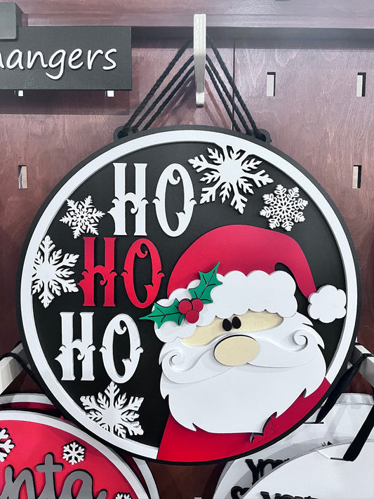Ho Ho Ho Santa Door Hanger