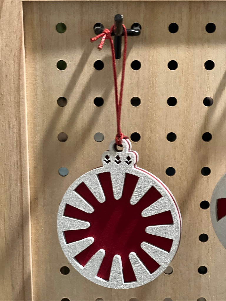 Peppermint Circle Ornament